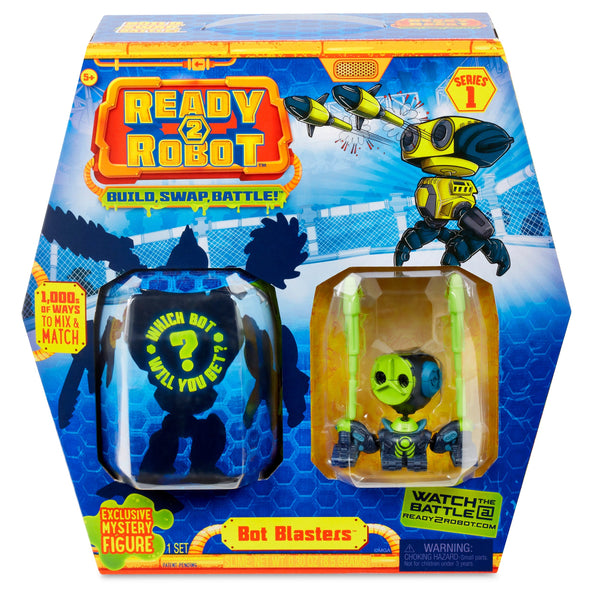 MGA Entertainment - 55394 | Ready 2 Robot - Bot Blaster -  Blue/Green
