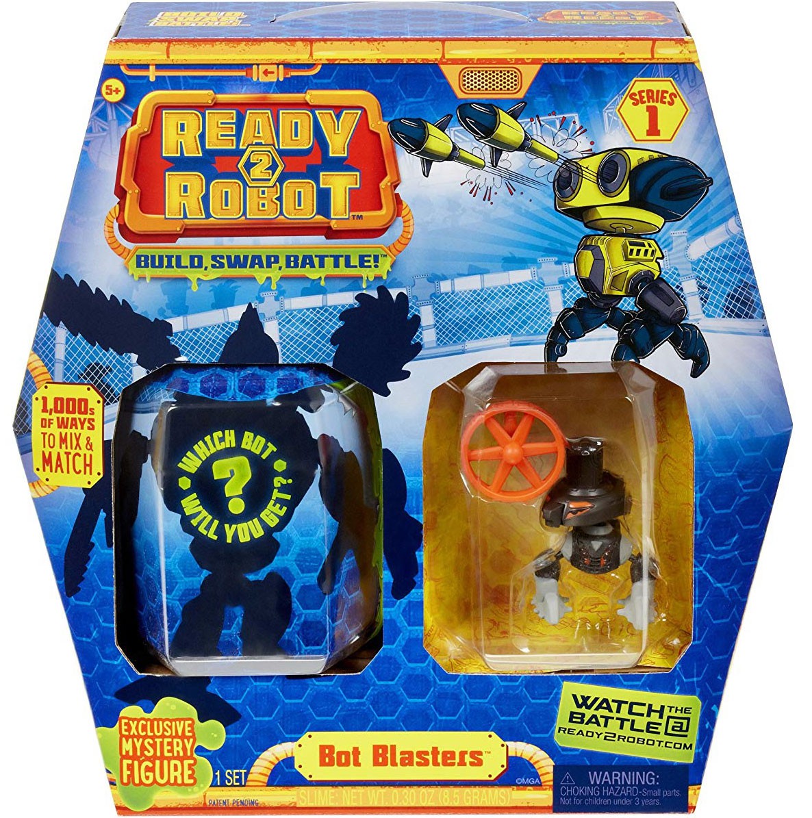 MGA Entertainment - 55396 | Ready 2 Robot - Bot Blaster -  Brown