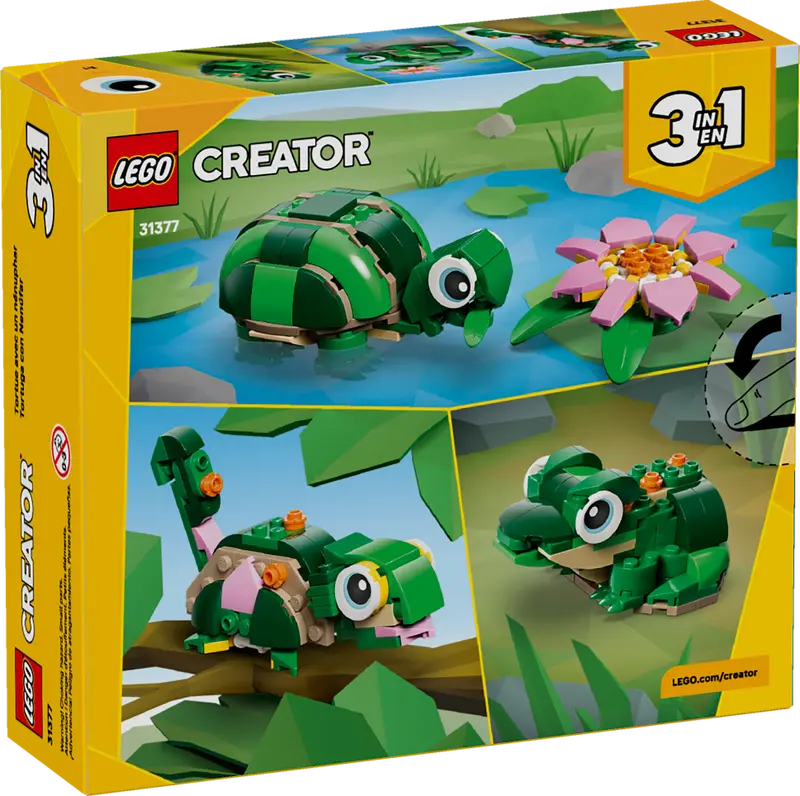 LEGO - 31377 | Creator 3-in-1 - Turtle with a Water Lily Flower