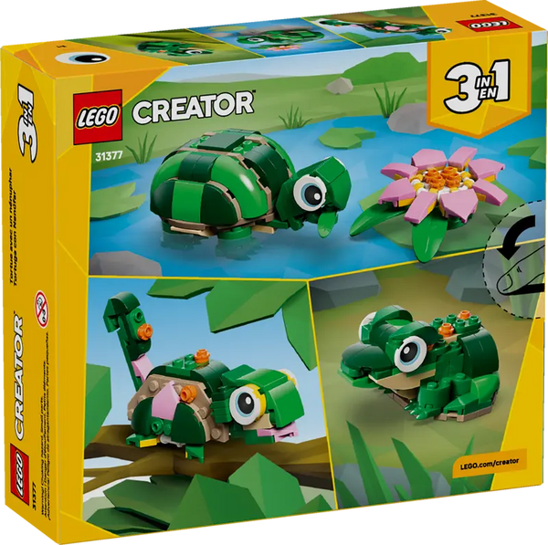 LEGO - 31377 | Creator 3-in-1 - Turtle with a Water Lily Flower
