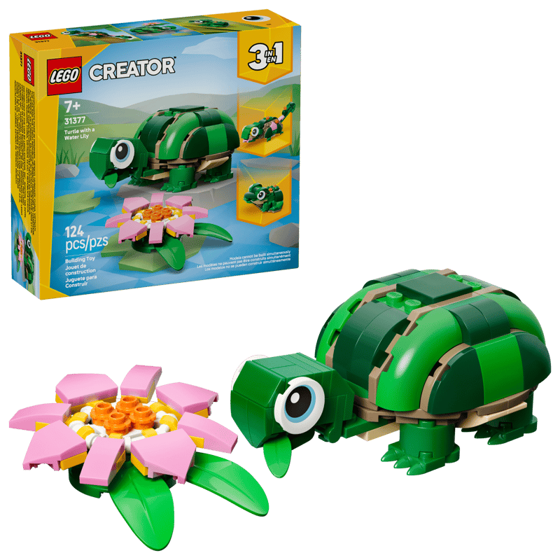 LEGO - 31377 | Creator 3-in-1 - Turtle with a Water Lily Flower