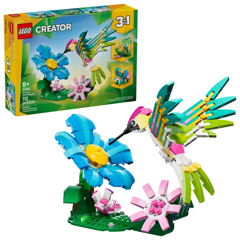 LEGO - 31384 | Creator 3-in-1 - Wild Animals: Colorful Hummingbird