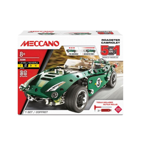 Imports Dragon - 512-11102-I | Meccano: 5 Multi Model Set - Roadster
