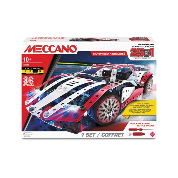 Imports Dragon - 512-11105-I | Meccano: 25 Multi Model Set - Supercar