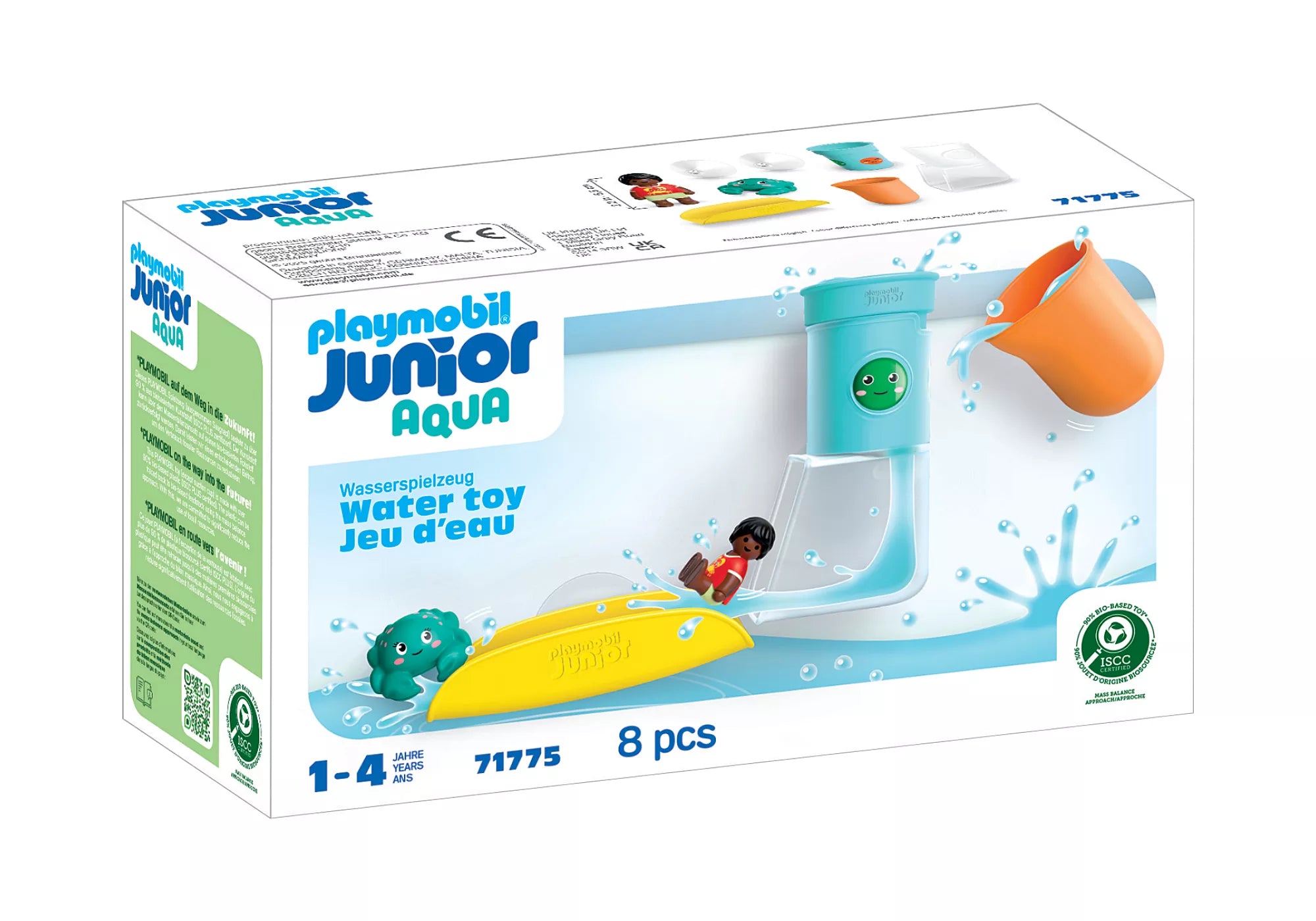 Playmobil - 71775 | JUNIOR AQUA - Pour & Play Water Tank with Slide