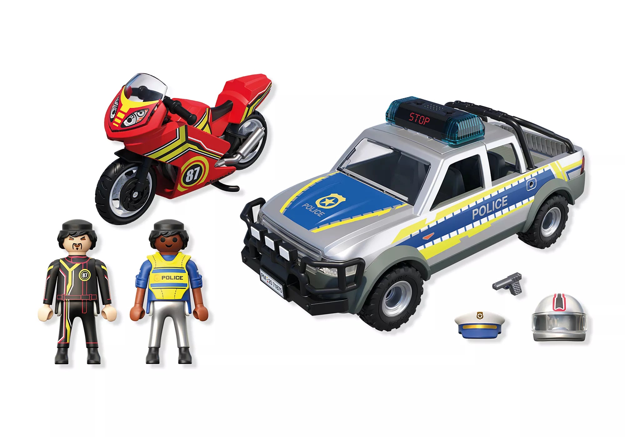 Playmobil - 71875 | City Action - Police Chase with Pick-up Truck