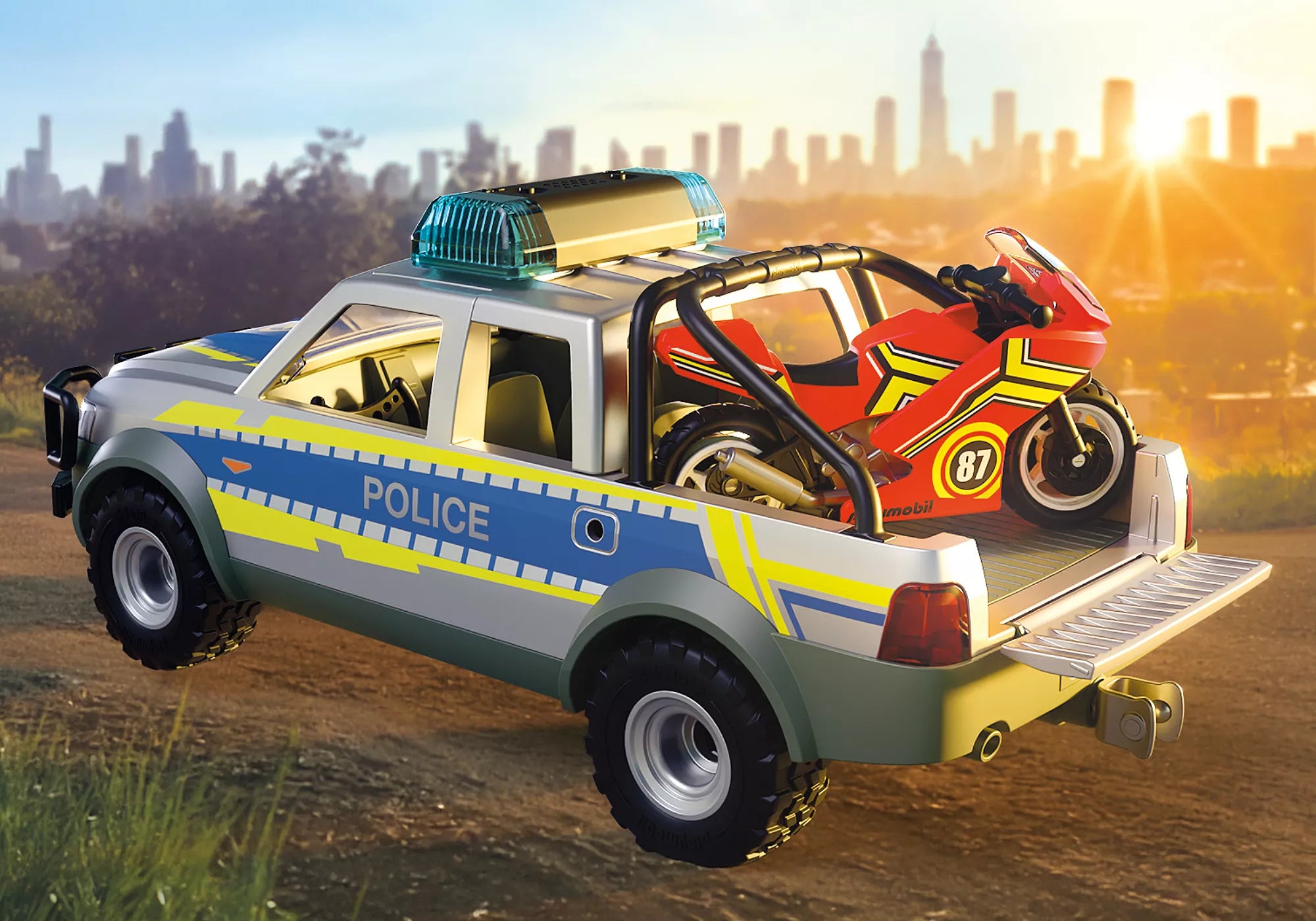 Playmobil - 71875 | City Action - Police Chase with Pick-up Truck