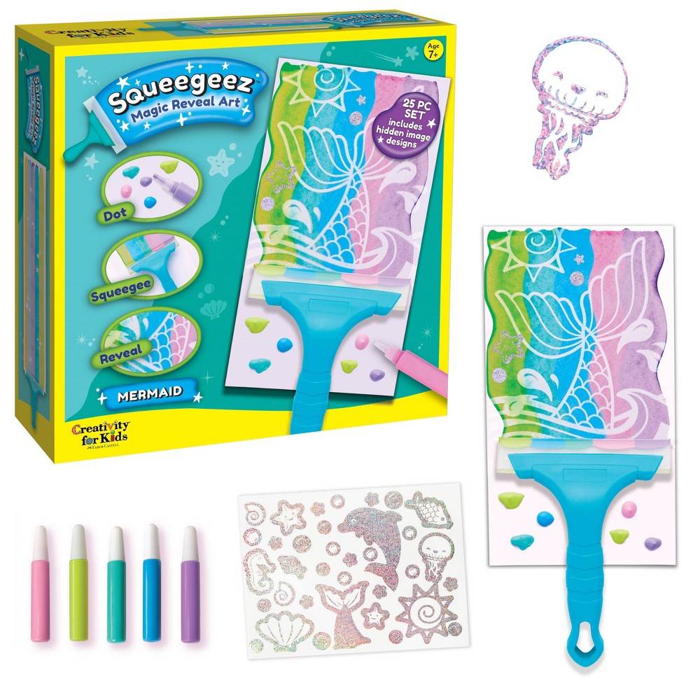 Creativity for Kids - 6411000 | Squeegeez Magic Reveal Art Mermaid