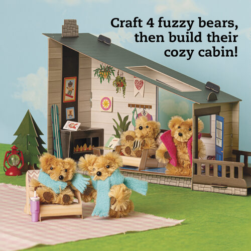 Klutz - 17617 | DIY Miniature Cozy Bear Cabin