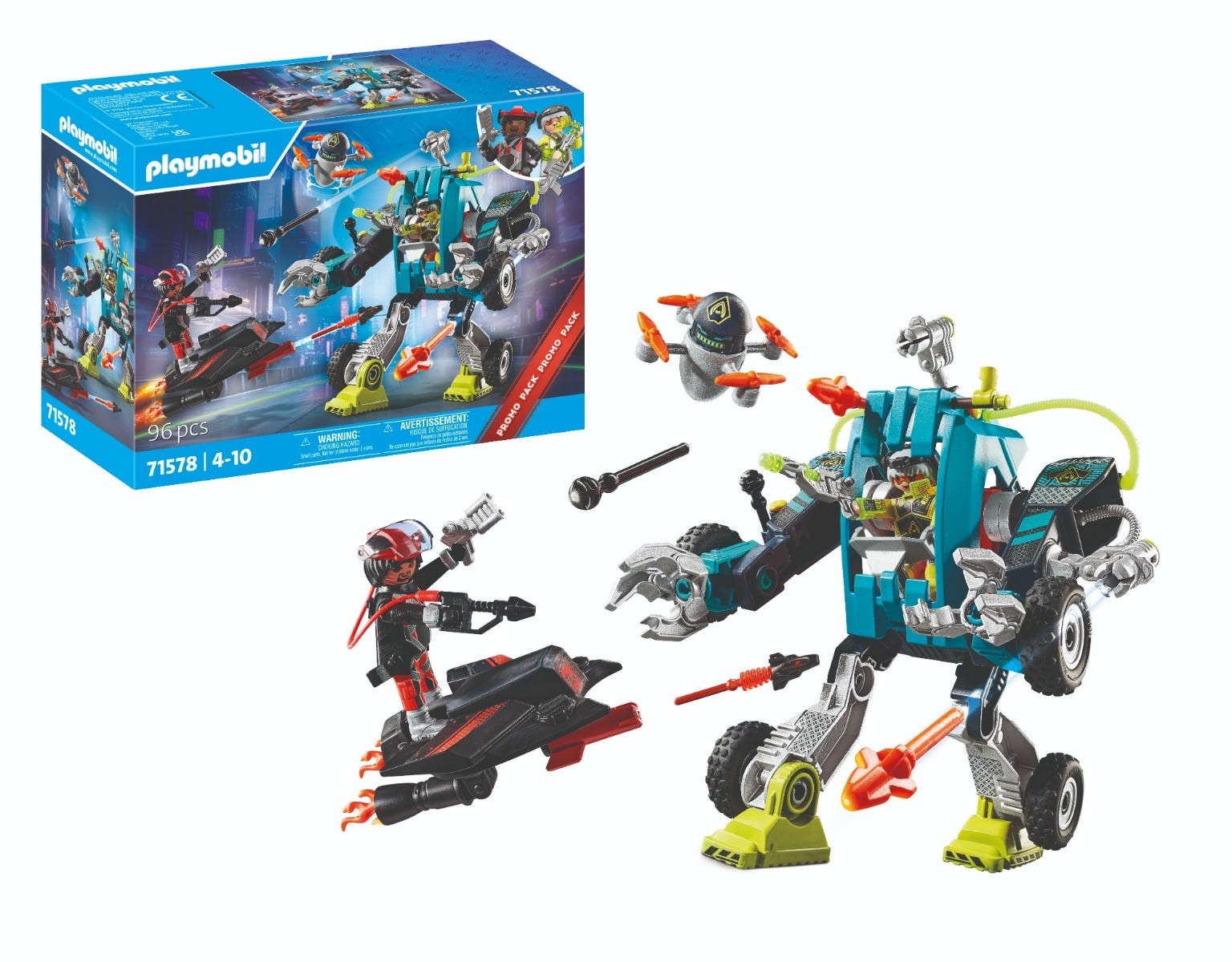 Playmobil - 71578 | 71578 - Promo Pack: Robot Vs. Glider