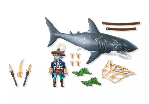 Playmobil - 71793 | Giant Shark with Pirate