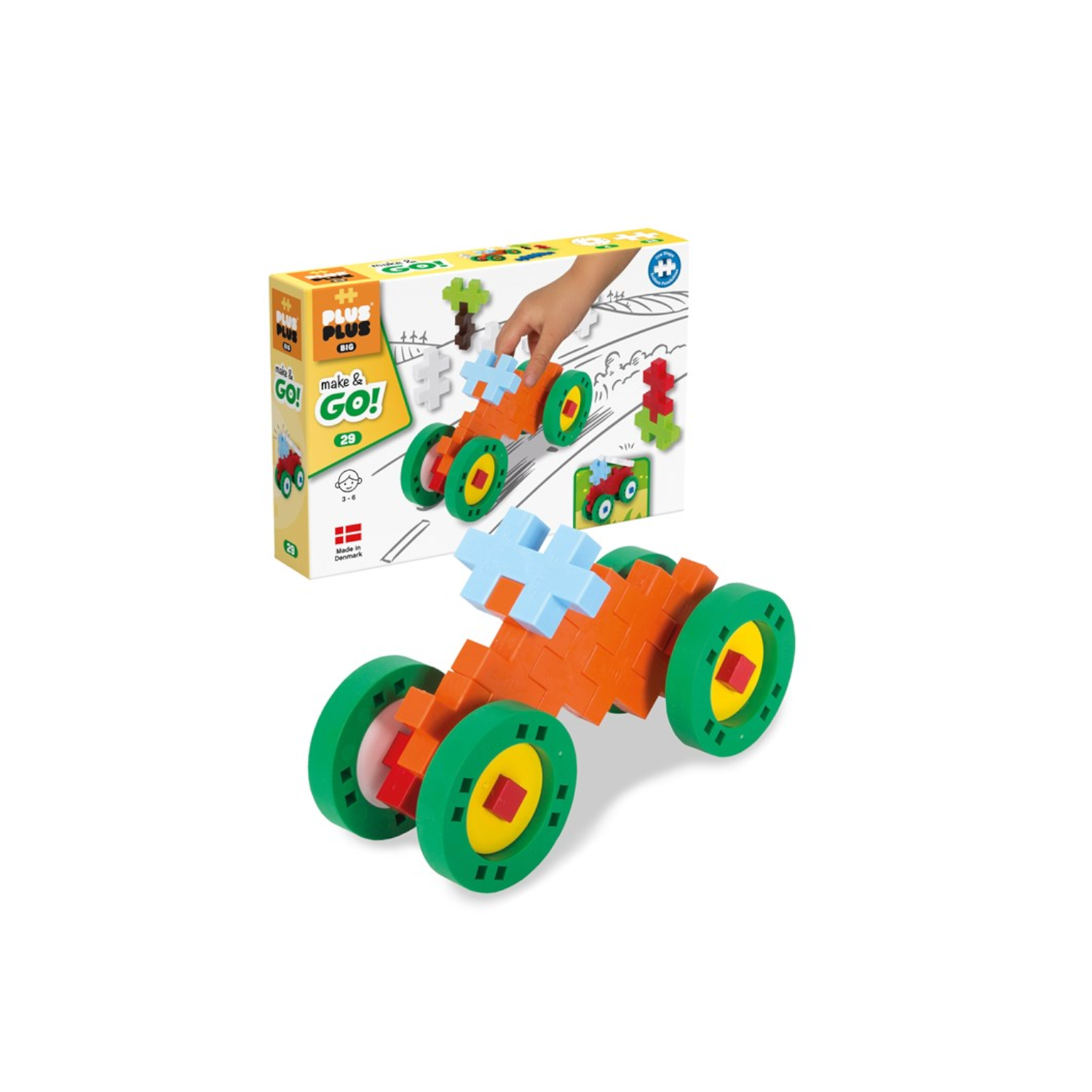 Plus-Plus - 3423 | Big: Make & Go! - 29 PC