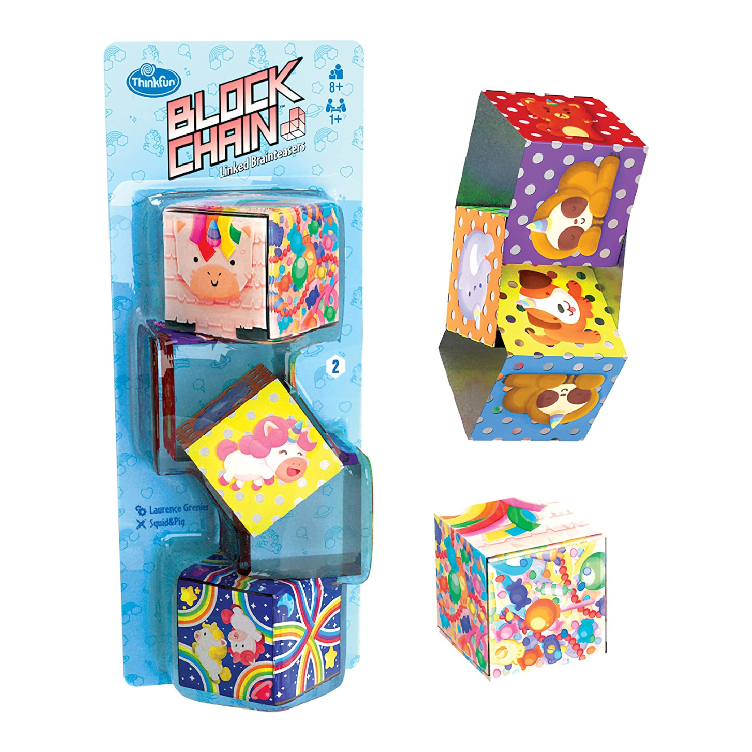 ThinkFun - 764266 | Block Chain - Linked Brainteasers: Unicorns