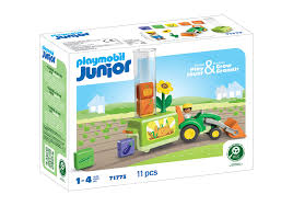 Playmobil - 71773 | JUNIOR - Tractor with Load & Drop Planter