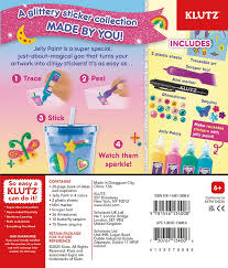 Klutz - 13400 | Paint and Peel Jelly Stickers: Glitter Goals!