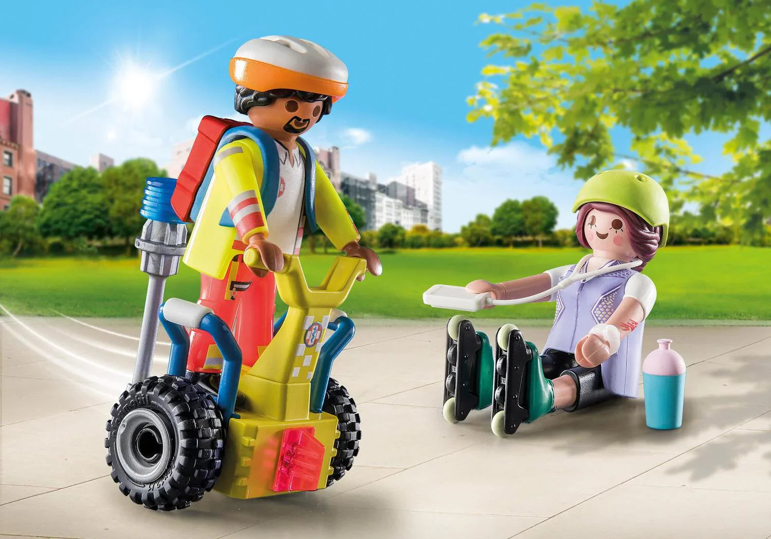 Playmobil - 71257 | City Action: Rescue with Balance Racer Starter Pack